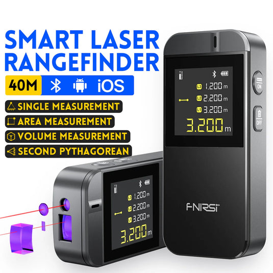 FNIRSI IR40 Smart Laser Rangefinder 40M Laser Tape Measure Black(1) - FN - IR40 - SLR - LTM - BK - Fnirsi - ALTWAYLAB