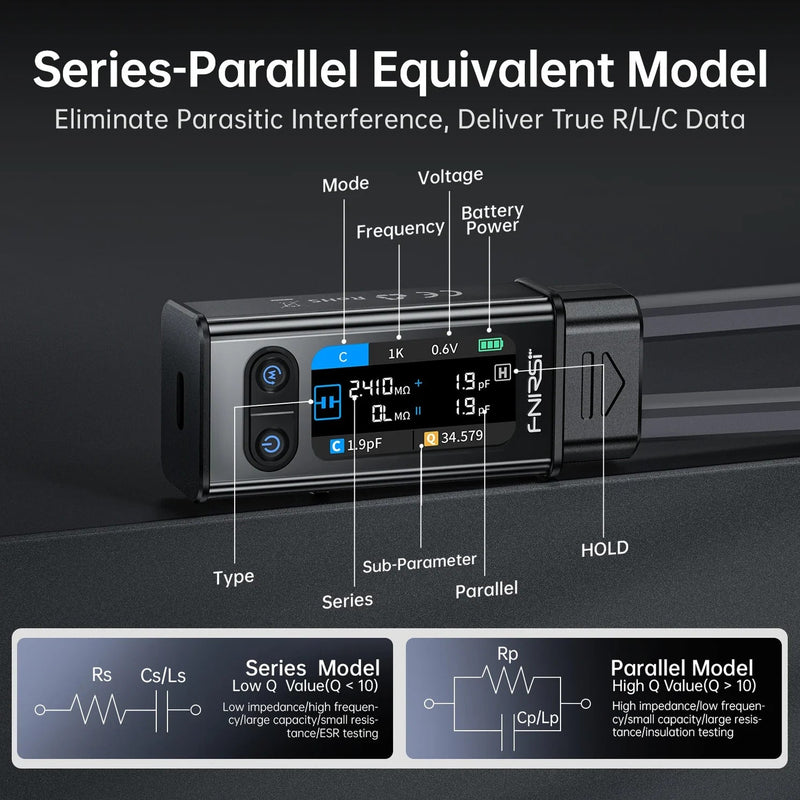 Load image into Gallery viewer, FNIRSI LCR - ST2 100K LCR ESR Meter 2 - in - 1 Digital Tweezers Bridge – (Image 20, ) – FNIRSI AMPANOVA
