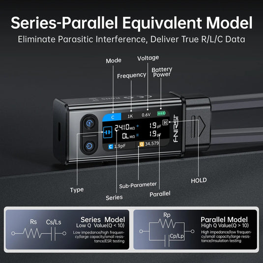 FNIRSI LCR - ST2 100K LCR ESR Meter 2 - in - 1 Digital Tweezers Bridge – (Image 20, ) – FNIRSI AMPANOVA