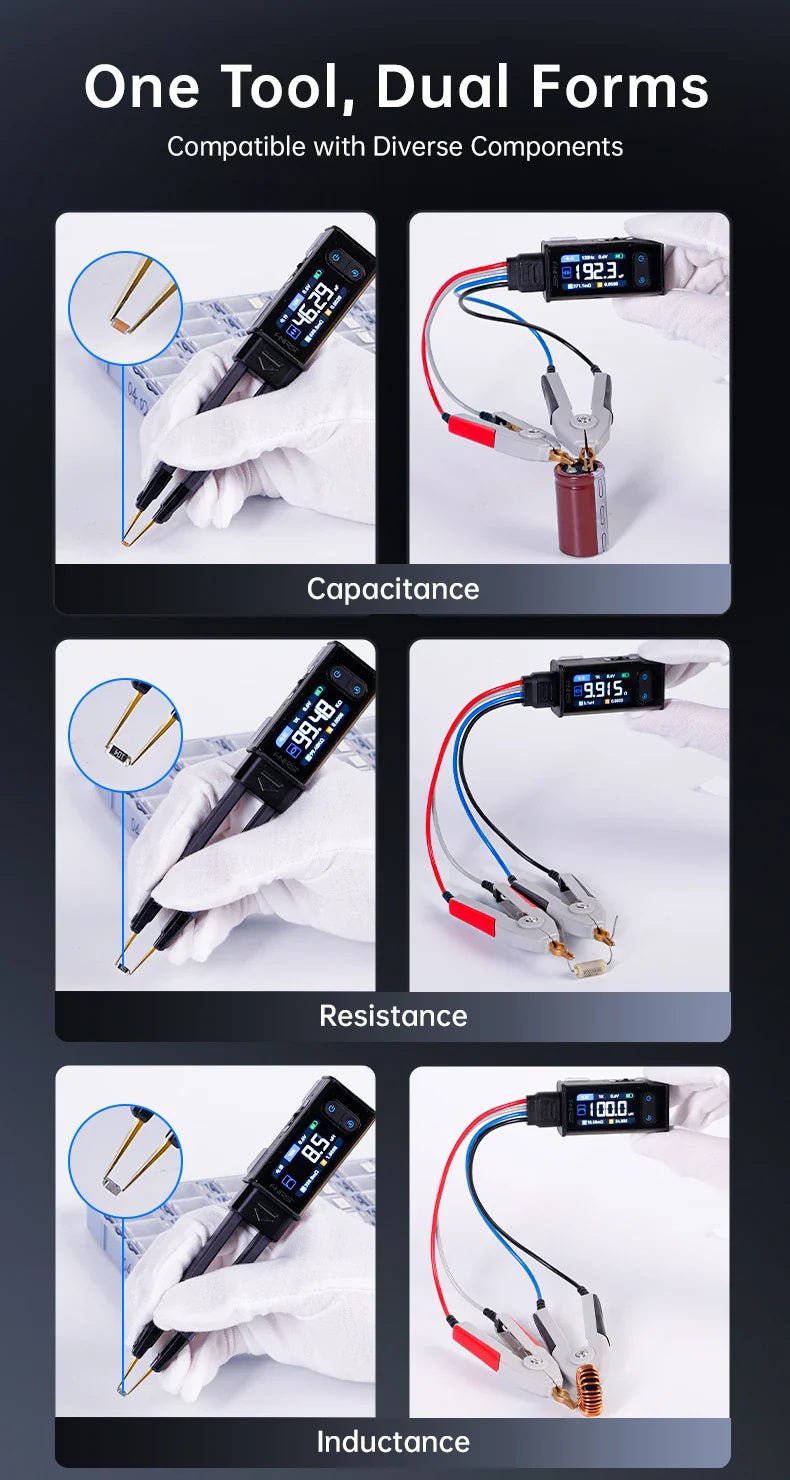 Load image into Gallery viewer, FNIRSI LCR - ST2 100K LCR ESR Meter 2 - in - 1 Digital Tweezers Bridge – (Image 6, ) – FNIRSI AMPANOVA
