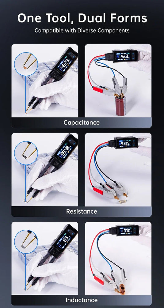 FNIRSI LCR - ST2 100K LCR ESR Meter 2 - in - 1 Digital Tweezers Bridge – (Image 6, ) – FNIRSI AMPANOVA