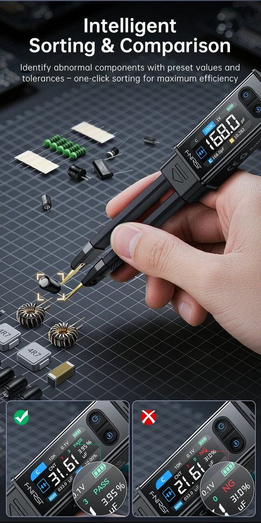 FNIRSI LCR - ST2 100K LCR ESR Meter 2 - in - 1 Digital Tweezers Bridge – (Image 2, ) – FNIRSI AMPANOVA