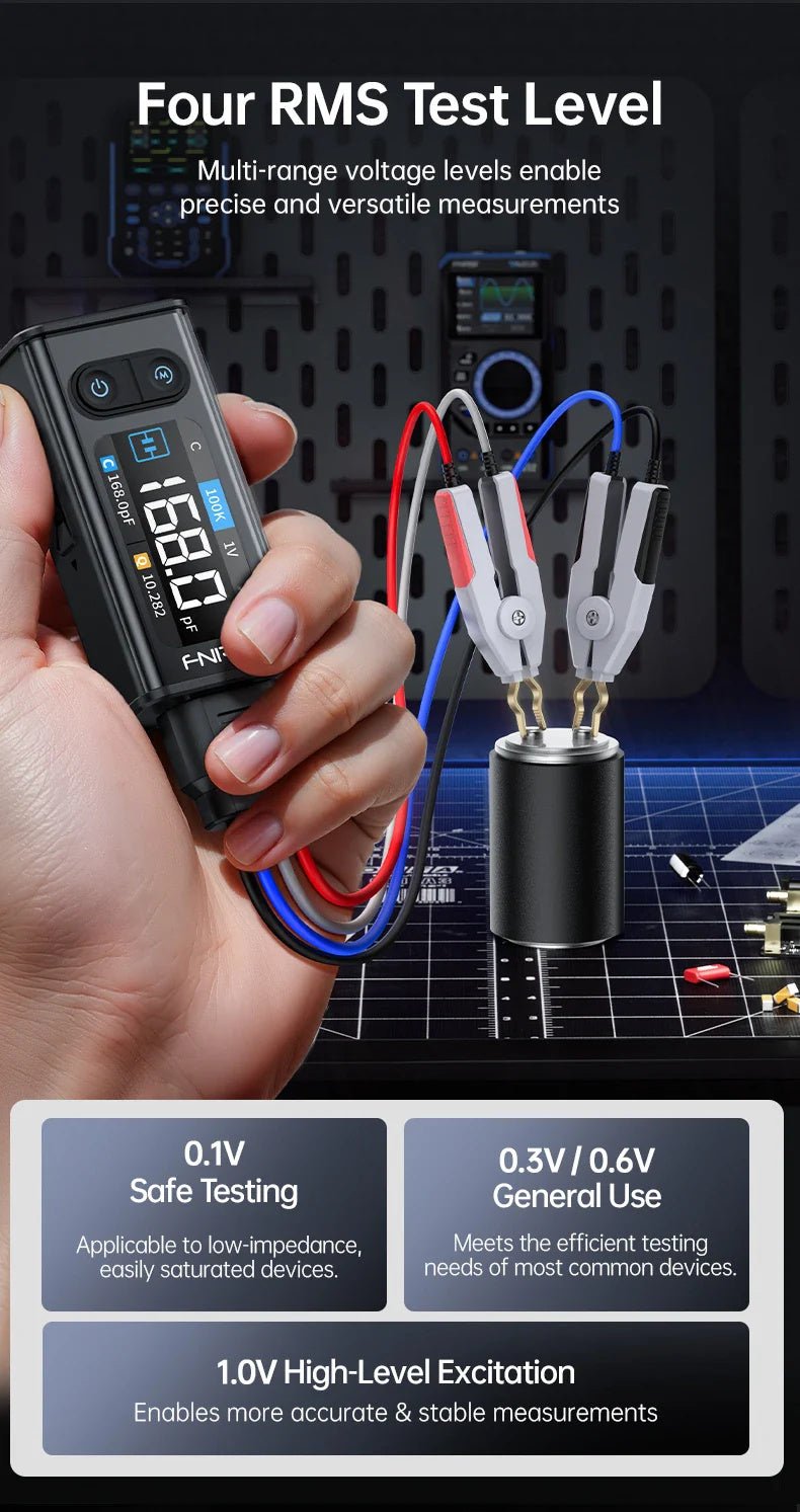 Load image into Gallery viewer, FNIRSI LCR - ST2 100K LCR ESR Meter 2 - in - 1 Digital Tweezers Bridge – (Image 22, ) – FNIRSI AMPANOVA
