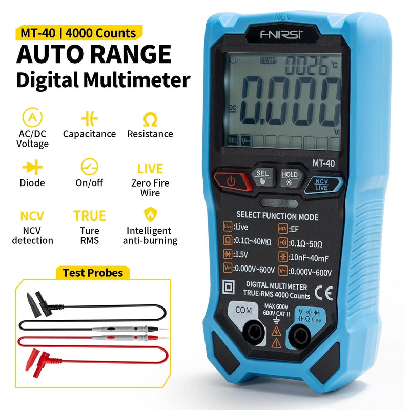 Load image into Gallery viewer, FNIRSI MT - 40 Smart Digital Multimeter (2) - FN - MT - 40 - SDM - FNIRSI - AMPANOVA
