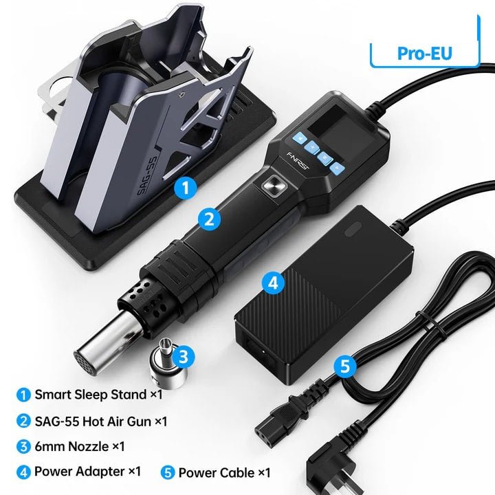 Load image into Gallery viewer, FNIRSI SAG - 55 Handheld Portable Hot Air Gun 550W High - Power Set 2 - Pro – (Image 6, ) – FNIRSI AMPANOVA
