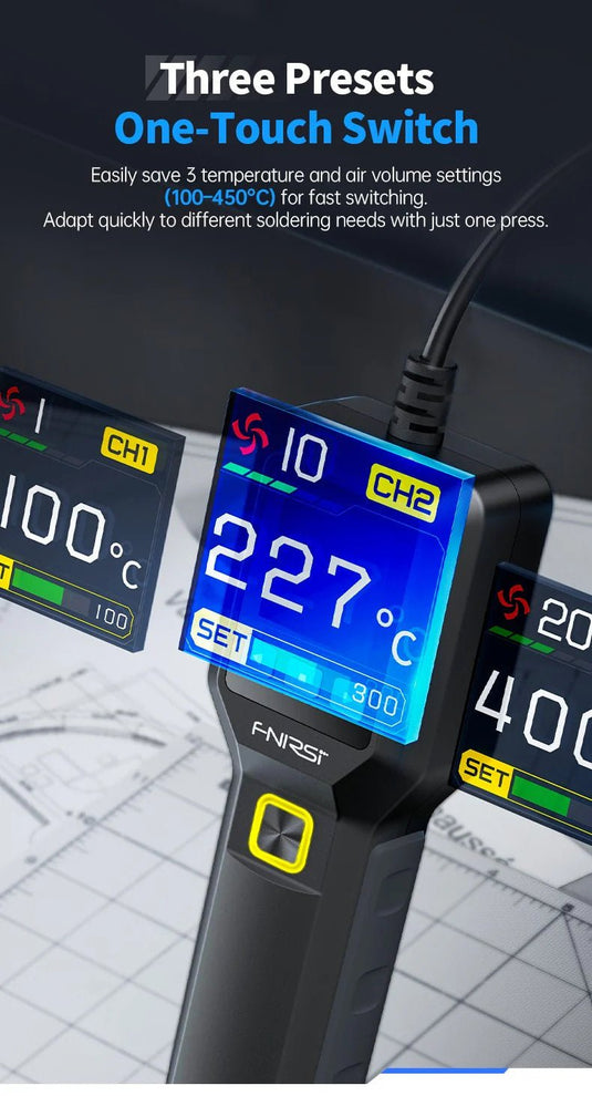 FNIRSI SAG - 55 Handheld Portable Hot Air Gun 550W High - Power Set 2 - Pro – (Image 9, ) – FNIRSI AMPANOVA