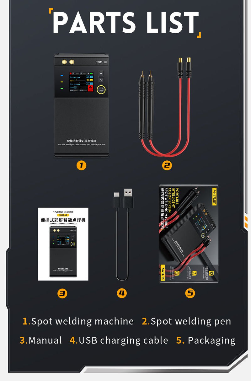 Load image into Gallery viewer, FNIRSI SWM - 10 Portable Battery Spot Welder (12) - FN - SWM - 10 - PBSW - Fnirsi - ALTWAYLAB
