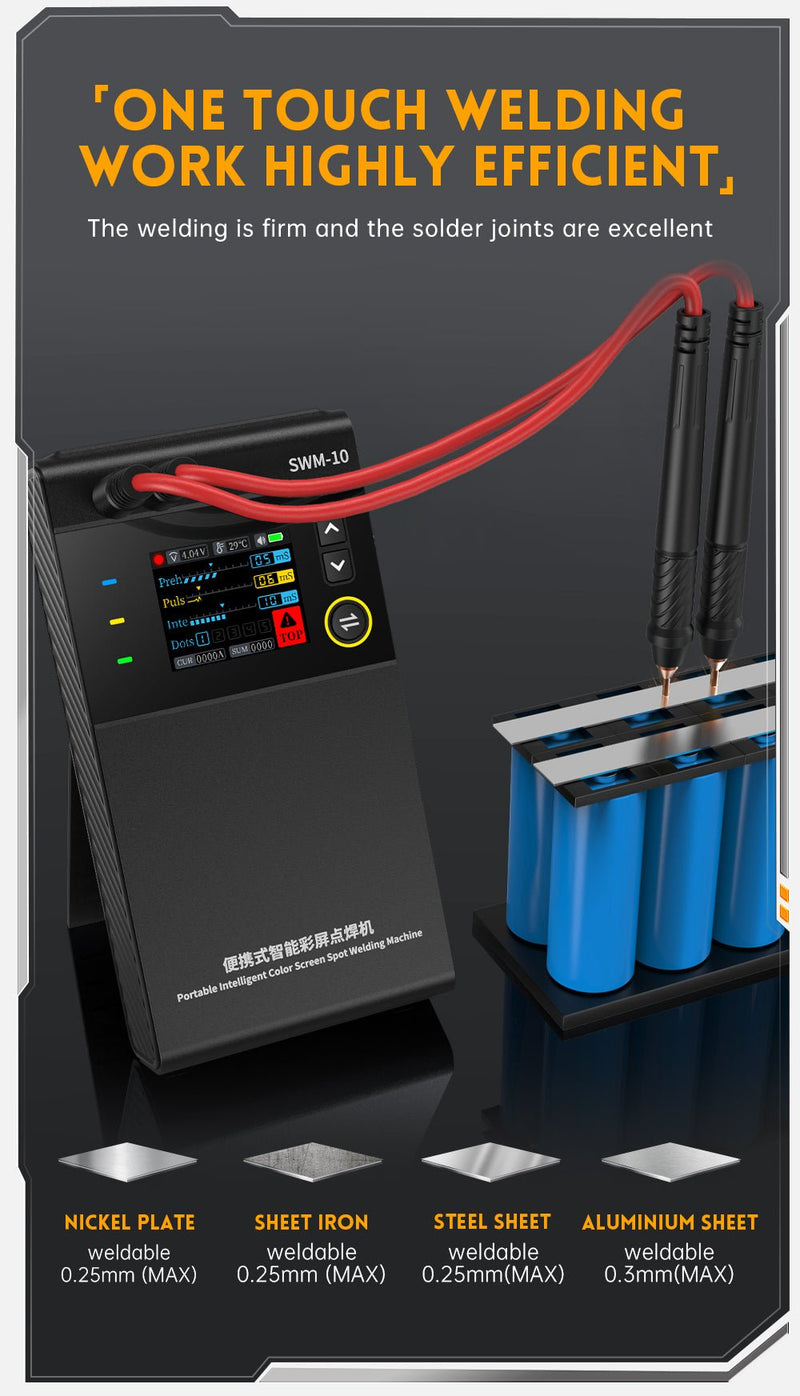 Load image into Gallery viewer, FNIRSI SWM - 10 Portable Battery Spot Welder (7) - FN - SWM - 10 - PBSW - Fnirsi - ALTWAYLAB
