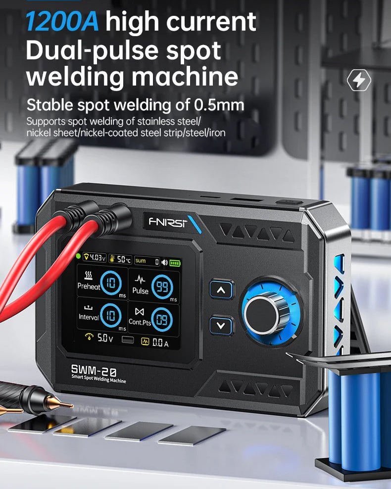 Load image into Gallery viewer, FNIRSI SWM-20 Portable Intelligent Spot Welding Machine – (Image 3, battery) – FNIRSI AMPANOVA
