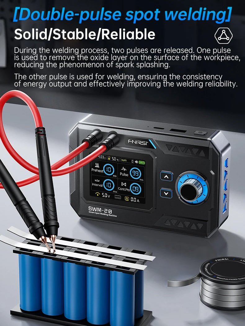 Load image into Gallery viewer, FNIRSI SWM-20 Portable Intelligent Spot Welding Machine – (Image 5, battery) – FNIRSI AMPANOVA
