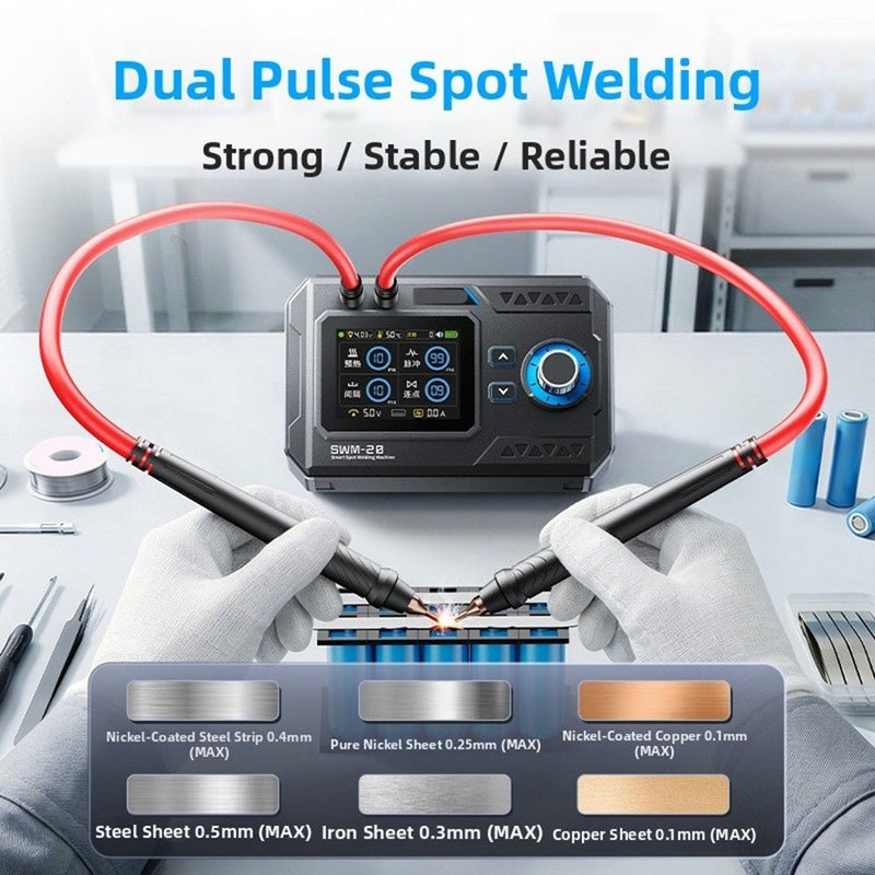 Load image into Gallery viewer, FNIRSI SWM-20 Portable Intelligent Spot Welding Machine – (Image 2, battery) – FNIRSI AMPANOVA
