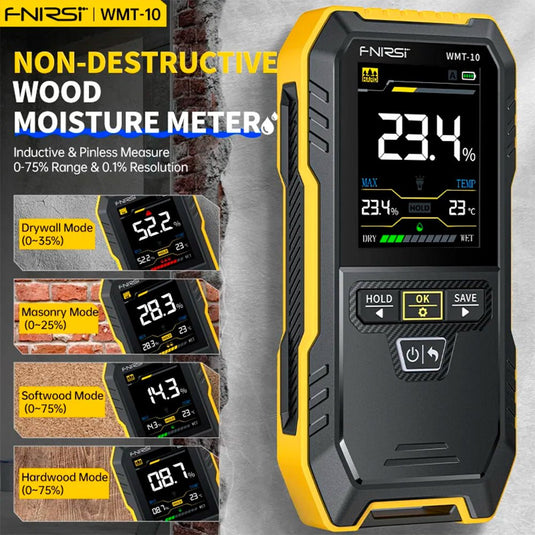 FNIRSI WMT - 10 Inductive Wood Moisture Meter (2) - FN - WMT - 10 - IWMM - FNIRSI - AMPANOVA