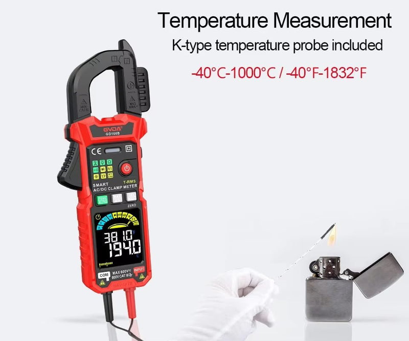 Load image into Gallery viewer, GVDA Digital Clamp Meter GD166/168 – (Image 6, imp) – GVDA AMPANOVA
