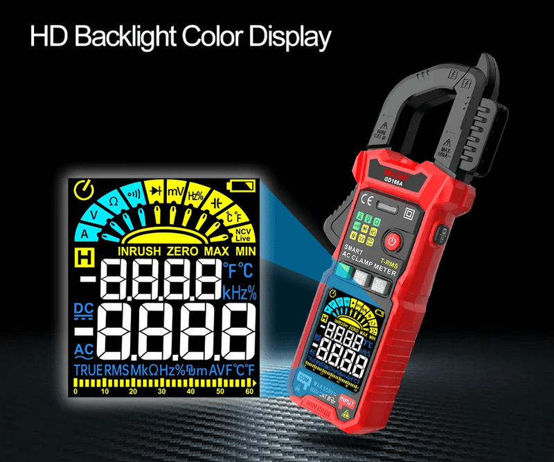 Load image into Gallery viewer, GVDA Digital Clamp Meter GD166/168 – (Image 21, imp) – GVDA AMPANOVA
