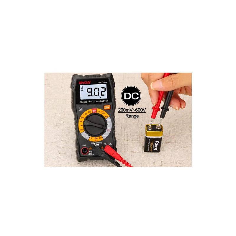 Load image into Gallery viewer, GVDA GD103B 2000 Counts Manual Range Pocket Digital Multimter – Multimeter (Image 12, ) – GVDA AMPANOVA
