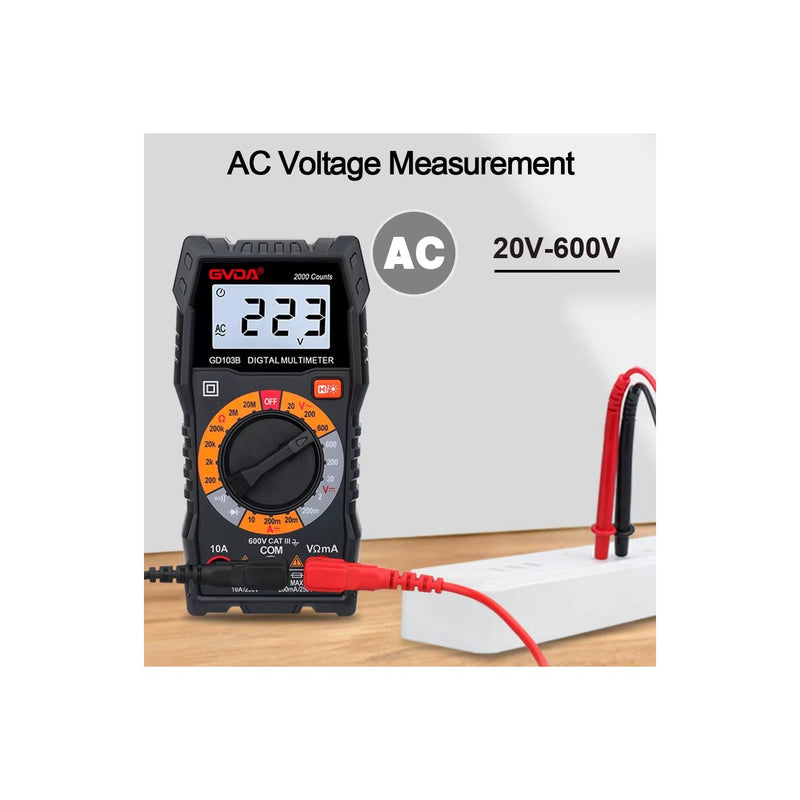 Load image into Gallery viewer, GVDA GD103B 2000 Counts Manual Range Pocket Digital Multimter – Multimeter (Image 14, ) – GVDA AMPANOVA
