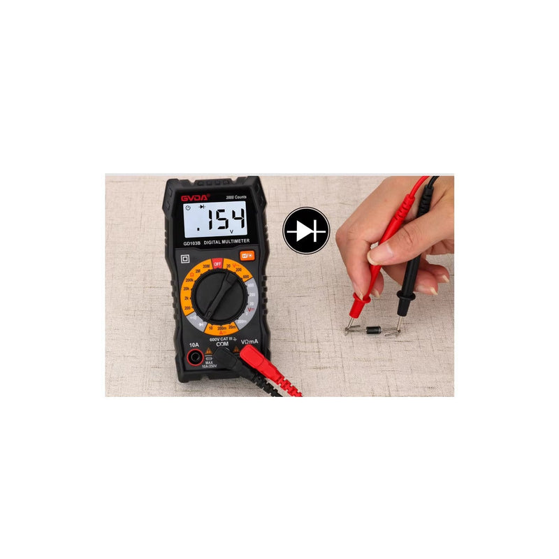 Load image into Gallery viewer, GVDA GD103B 2000 Counts Manual Range Pocket Digital Multimter – Multimeter (Image 7, ) – GVDA AMPANOVA
