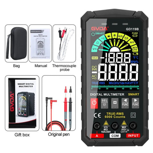GVDA GD119 Digital Multimeter with Smart Measure – (Image 3, imp) – GVDA AMPANOVA