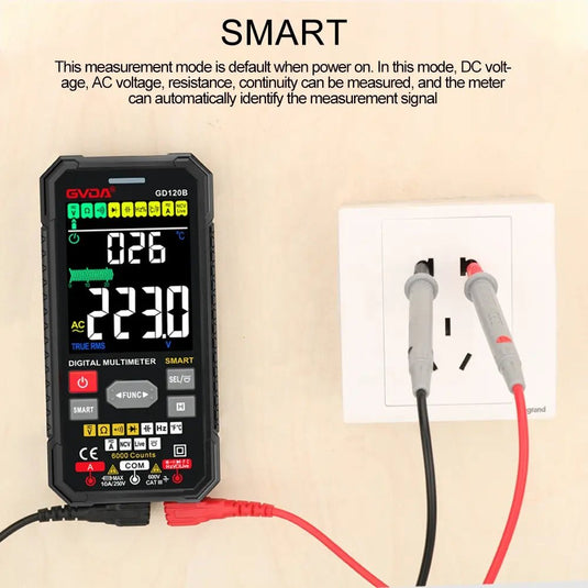 GVDA GD120B Digital Multimeter with Smart Measure and Color LCD – (Image 2, imp) – GVDA AMPANOVA