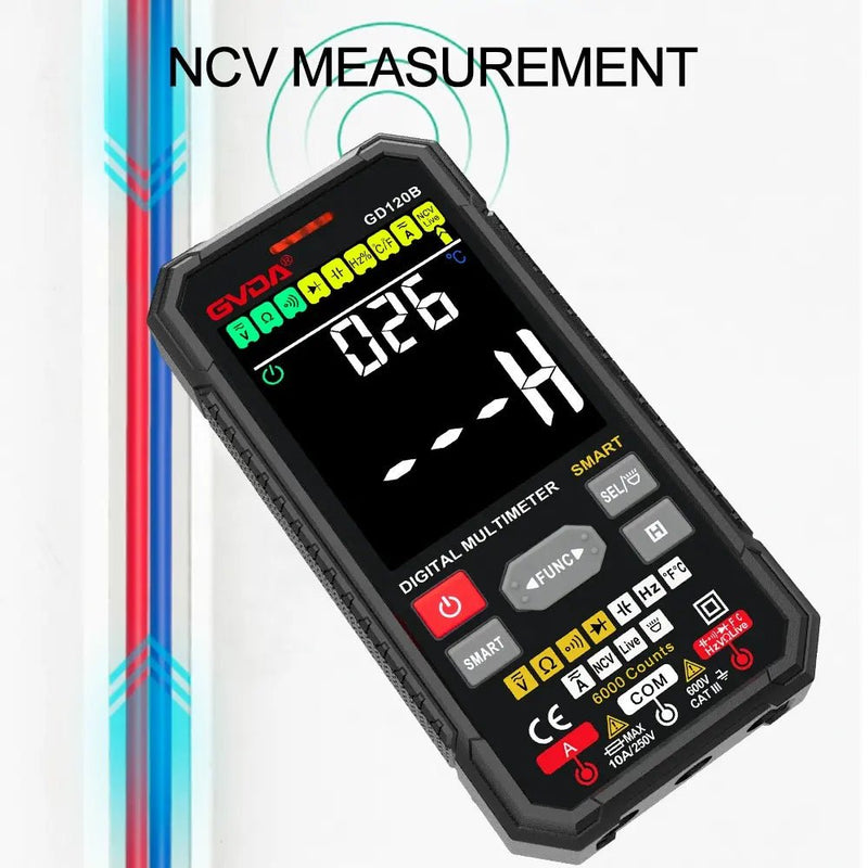 Load image into Gallery viewer, GVDA GD120B Digital Multimeter with Smart Measure and Color LCD – (Image 3, imp) – GVDA AMPANOVA
