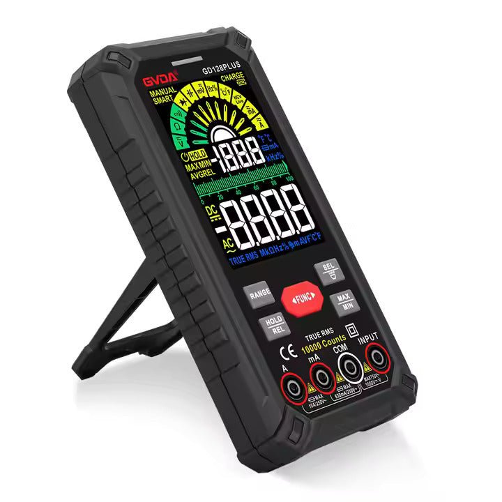 Load image into Gallery viewer, GVDA GD128 Plus Digital Multimeter with Smart Measure and Color LCD Black Plus – (Image 1, imp) – GVDA AMPANOVA
