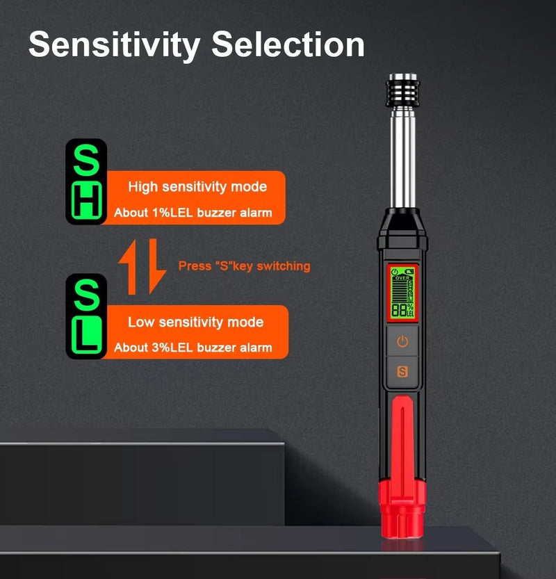 Load image into Gallery viewer, GVDA GD133 Combustible Gas Leakage Detector with Retractable Probe – (Image 4, imp) – GVDA AMPANOVA
