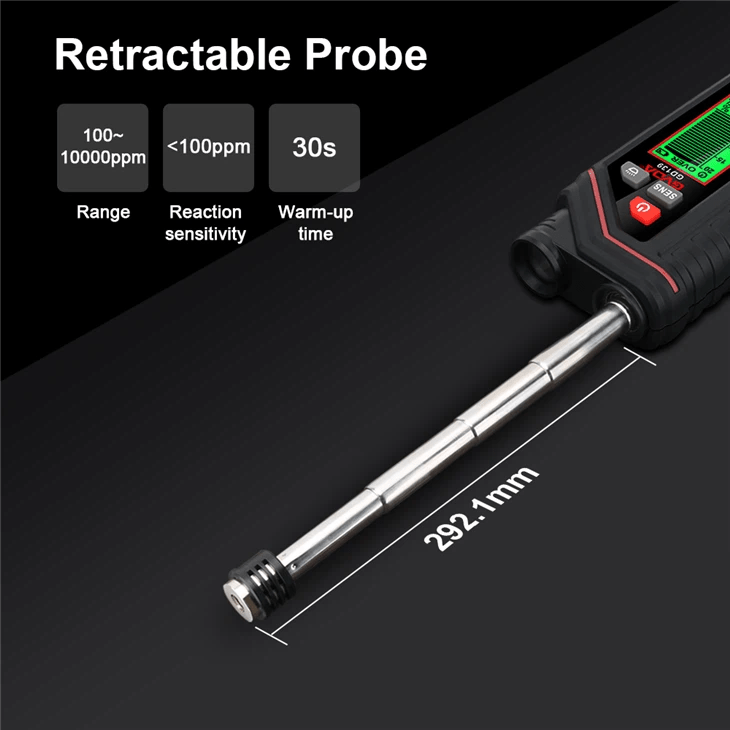 Load image into Gallery viewer, GVDA GD139 Rechargeable Combustible Gas Detector with Retractable Probe – (Image 2, imp) – GVDA AMPANOVA

