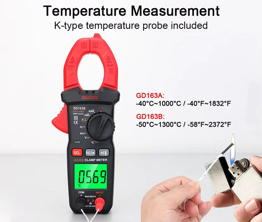 GVDA GD163 Multimeter with Digital Clamp Meter – (Image 4, imp) – GVDA AMPANOVA