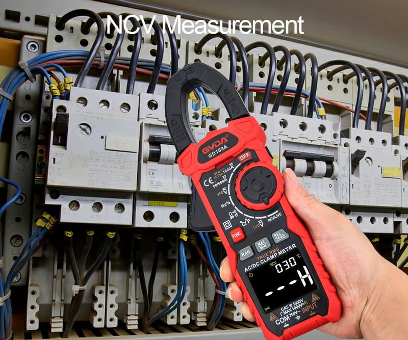 Load image into Gallery viewer, GVDA GD169A Digital Clamp Meter 1000V 1000A VA Color LCD – (Image 12, imp) – GVDA AMPANOVA
