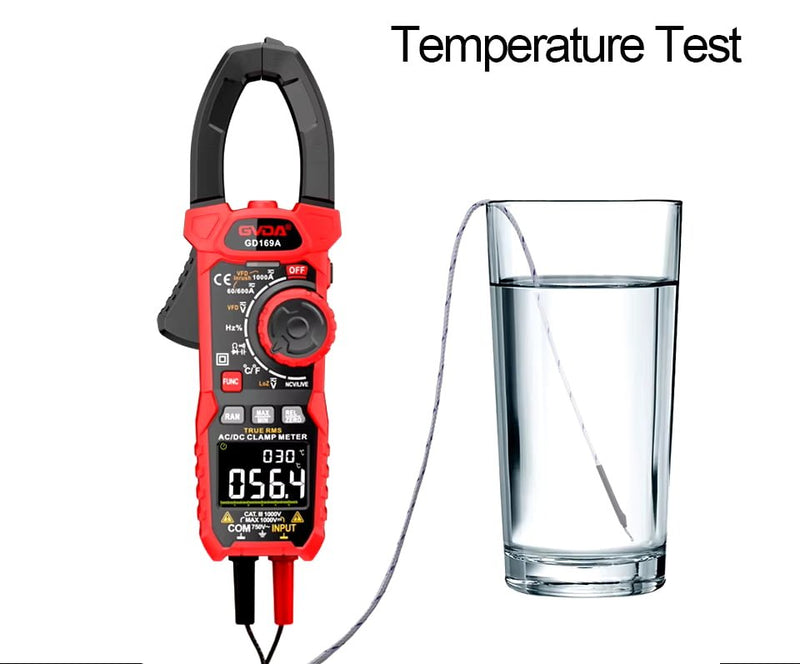Load image into Gallery viewer, GVDA GD169A Digital Clamp Meter 1000V 1000A VA Color LCD – (Image 4, imp) – GVDA AMPANOVA
