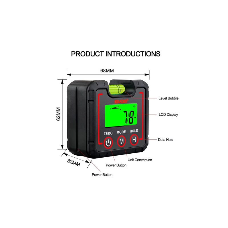 Load image into Gallery viewer, GVDA GD450M 360 Degree Digital Angle Gauge with Magnetic Base – Angle Gauge (Image 8, imp) – GVDA AMPANOVA

