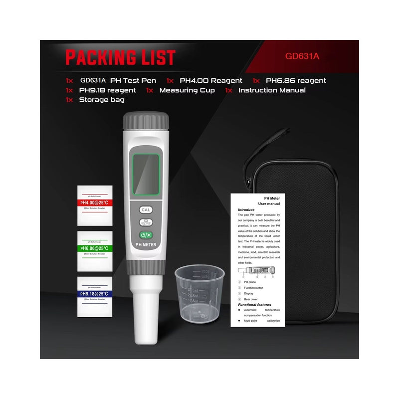 Load image into Gallery viewer, GVDA GD631A PH meter – pH Meter (Image 12, ) – GVDA AMPANOVA
