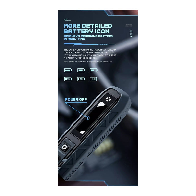 Load image into Gallery viewer, Jakemy JM-8193 Electric Torque Screwdriver 180 in 1 Set – Tool Kit (Image 12, screwdriver) – Jakemy AMPANOVA
