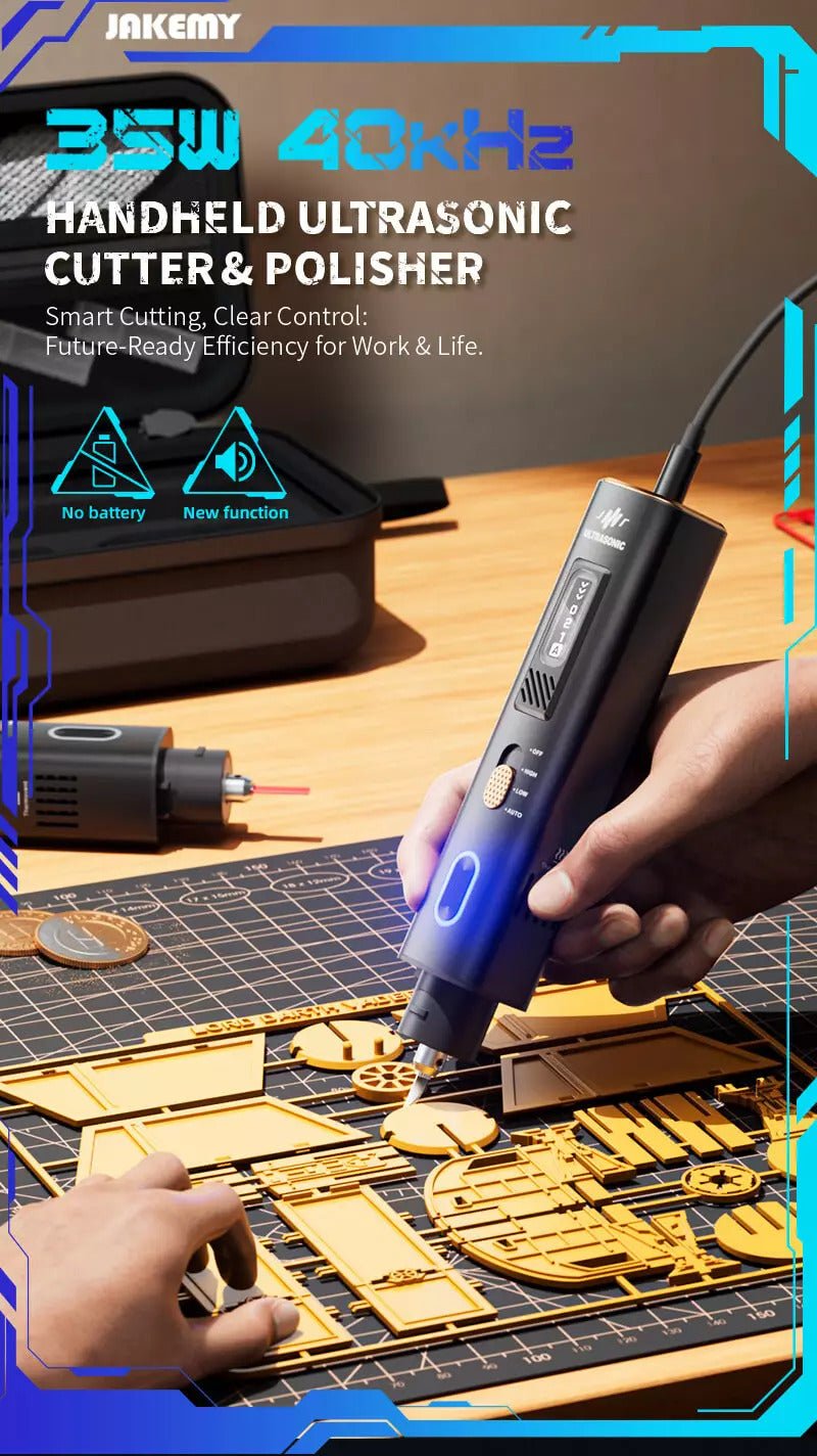 Load image into Gallery viewer, Jakemy JM-Y10 Handheld Ultrasonic Cutter &amp; Polisher – (Image 8, cutter) – Jakemy AMPANOVA
