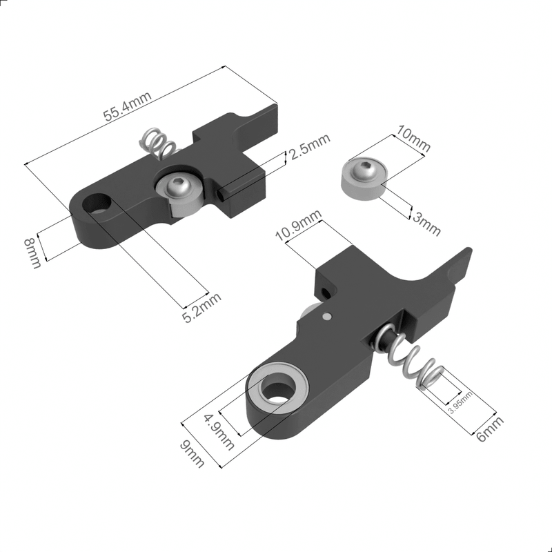 Load image into Gallery viewer, Kingroon E3D Titan – Metal Extruder Idler Arm – Aluminum, 2 PCS – Extruder (Image 5, 3d printer) – Kingroon AMPANOVA
