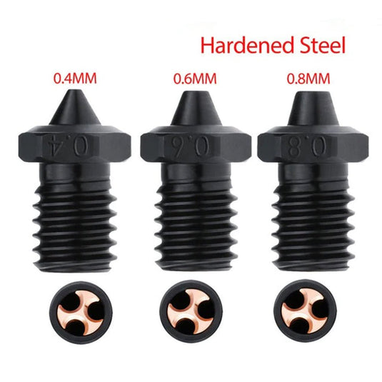 Kingroon E3D V6 High Flow Nozzle Hardened Steel(1) - B02376 - Kingroon - ALTWAYLAB