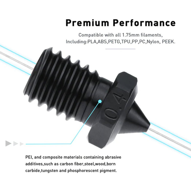 Load image into Gallery viewer, Kingroon E3D V6 High Flow Nozzle Hardened Steel(3) - B02376 - Kingroon - ALTWAYLAB
