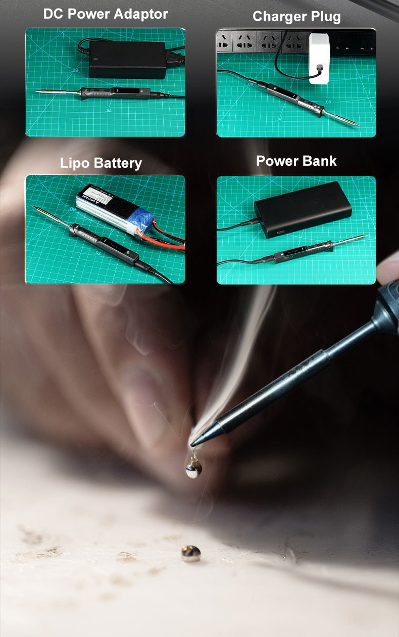 Load image into Gallery viewer, MINIWARE TS101 Soldering Iron (BC2) Black + 65W Charger + Mini Stand (6) - MNWTS101BC2 - SI - BK - 65W - MINIWARE - AMPANOVA
