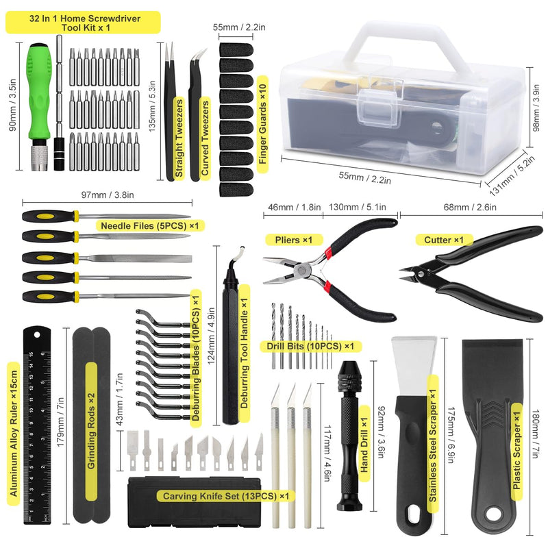 Load image into Gallery viewer, Mintion Black Deburring Kit (7) - MIN - BK - DBU - KIT - Mintion - AMPANOVA
