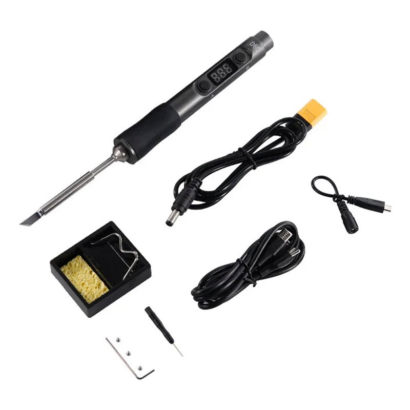 Load image into Gallery viewer, SEQURE D60B Pro Portable Mini Constant Temperature Electric Soldering Iron SEQURE D60B Pro Electric Soldering Iron / Standard / TS - BC2 Tip(7) - LT060BPROBC2 - SEQURE - AMPANOVA
