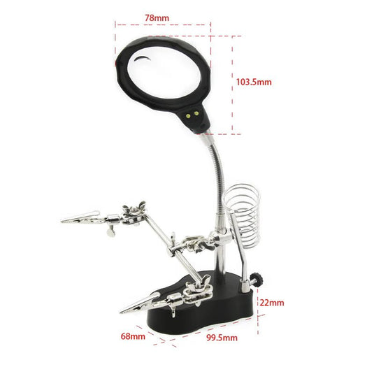 SEQURE – PCB Welding Auxiliary Clamp – Magnifier, LED Light – Soldering Accessories (Image 9, circuit repair) – SEQURE AMPANOVA