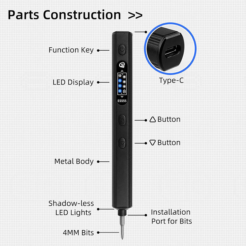 Load image into Gallery viewer, SEQURE ES555 Smart Screwdriver ES5550 Host(9) - ES5550001 - SEQURE - AMPANOVA
