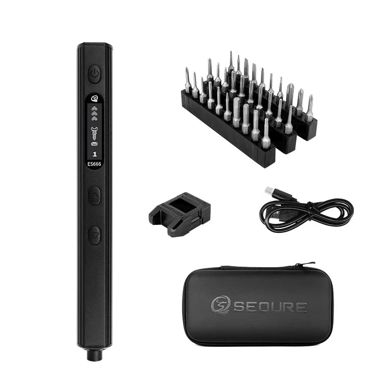 Load image into Gallery viewer, SEQURE ES666 Smart Somatosensory Recognition Electric Screwdriver SEQURE ES666 Kit(16) - ES6660KIT - SEQURE - AMPANOVA
