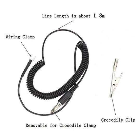 SEQURE S20/S60/SQ - 001 – Ground Clamp Wire – 1800mm – Soldering Accessories (Image 3, alligator clip) – SEQURE AMPANOVA