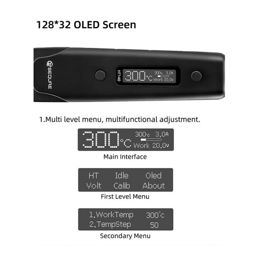 SEQURE HT140 2-IN-1 Hot Tweezers and Soldering Iron + ProRock 65W USB Fast Charger UK Plug – Soldering Iron (Image 7, ) – AMPANOVA AMPANOVA