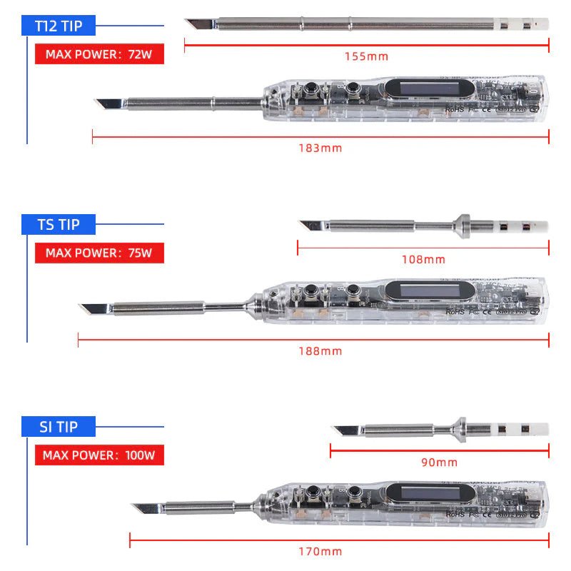 Load image into Gallery viewer, SEQURE SI Soldering Iron Tips – 100W – Antioxidant Coating – Soldering Iron Tips (Image 2, antioxidant coating) – SEQURE AMPANOVA
