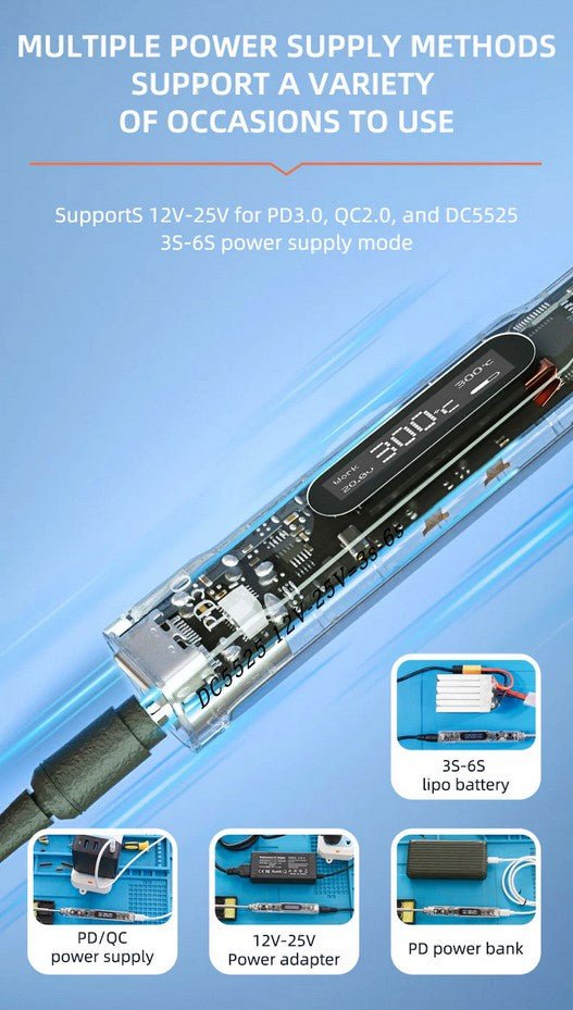 Load image into Gallery viewer, SEQURE SI012 Pro Intelligent OLED Electric Soldering Iron SEQURE SI012 Pro Intelligent OLED Electric Soldering Iron / T12 - B2 Tip(13) - SI012PROT12B2 - SEQURE - AMPANOVA
