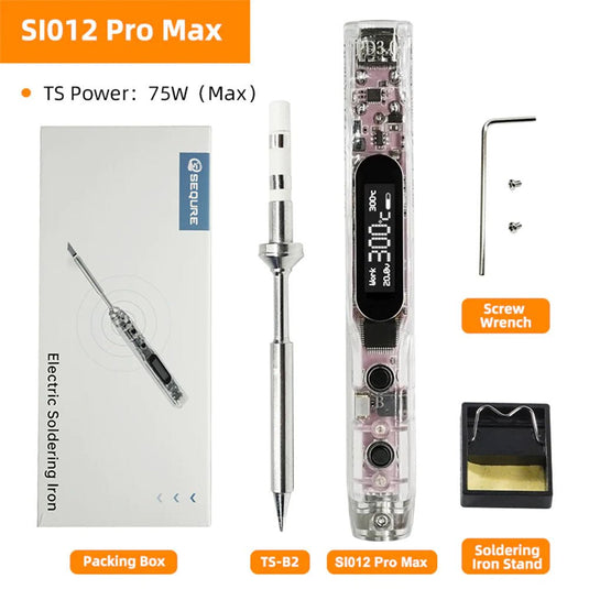 SEQURE SI012 Pro Max Portable OLED Soldering Iron TS - B2 Tip(6) - SI012PROMAXTSB2 - SEQURE - AMPANOVA