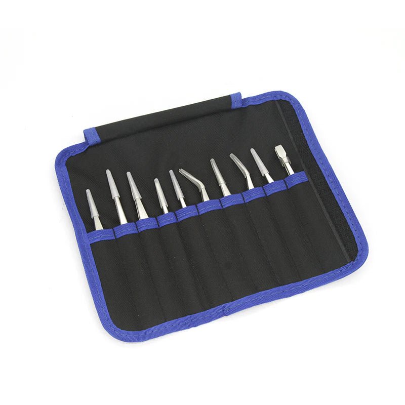Load image into Gallery viewer, SEQURE ST – Anti - Static Tweezers Set – Stainless Steel, 6 Pieces – Tweezer Set (Image 3, anti - static) – SEQURE AMPANOVA
