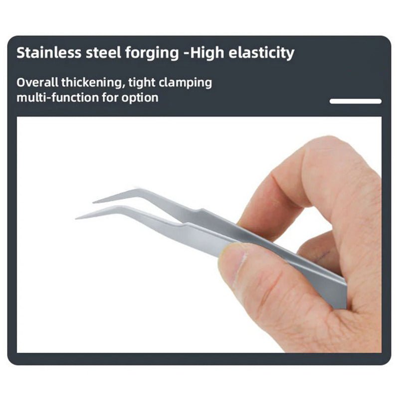 Load image into Gallery viewer, SEQURE ST – Anti - Static Tweezers Set – Stainless Steel, 6 Pieces – Tweezer Set (Image 5, anti - static) – SEQURE AMPANOVA

